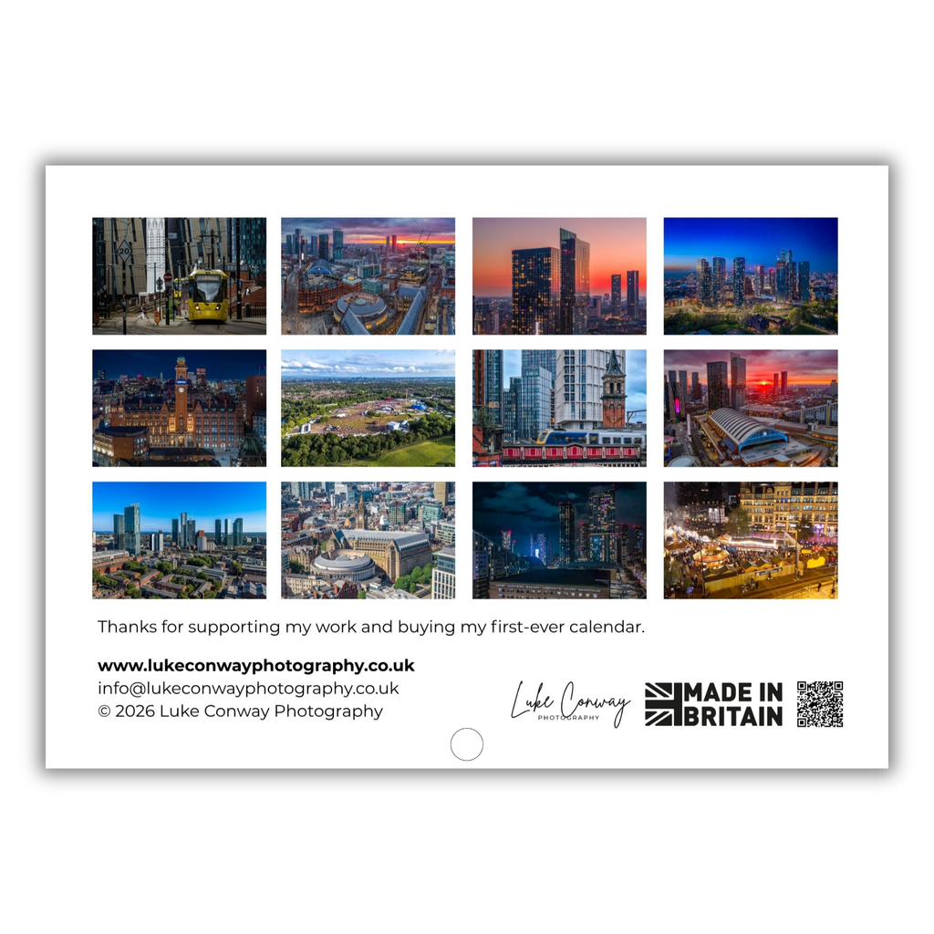 Manchester 2027 Calendar