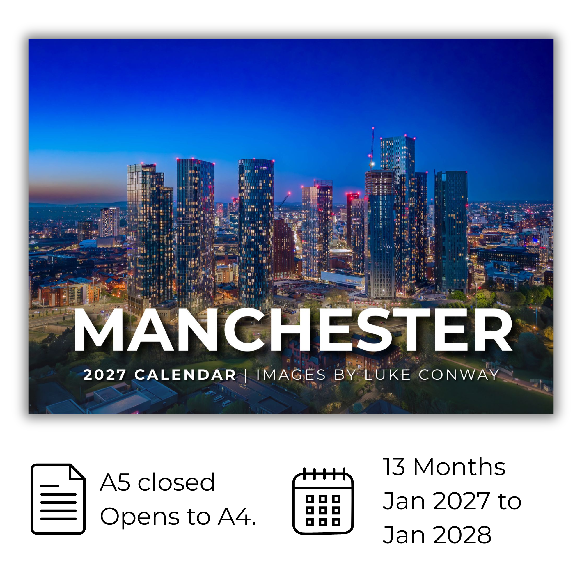 Manchester 2027 Calendar