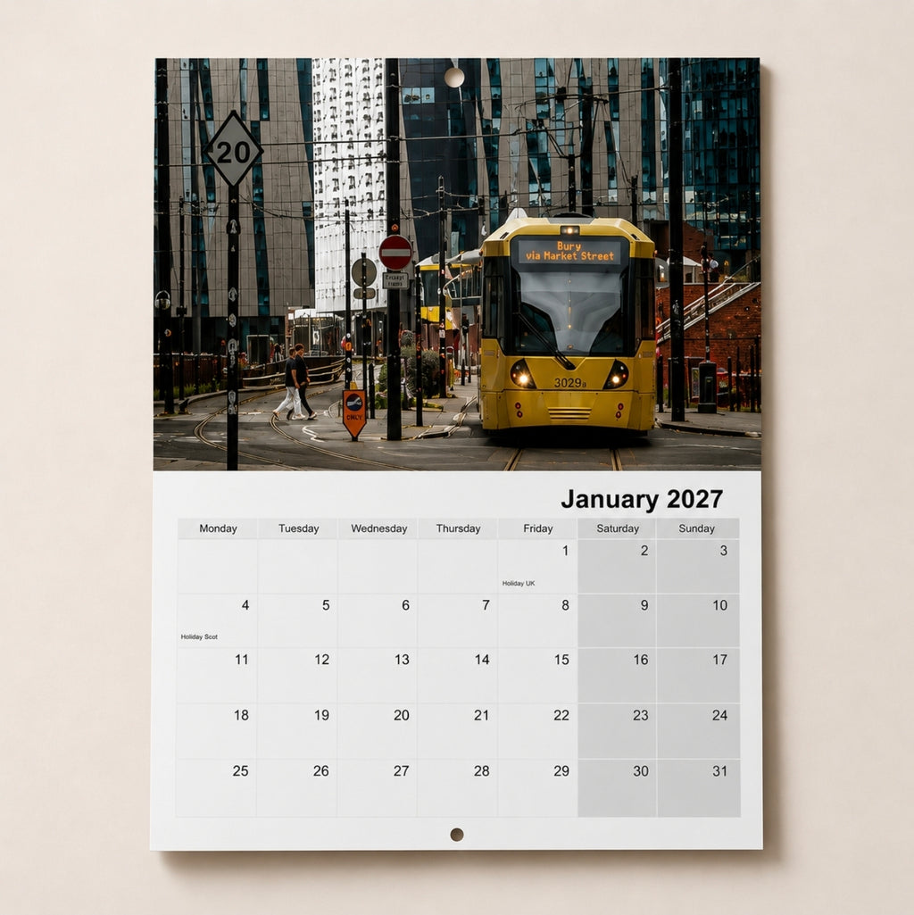 Manchester 2027 Calendar